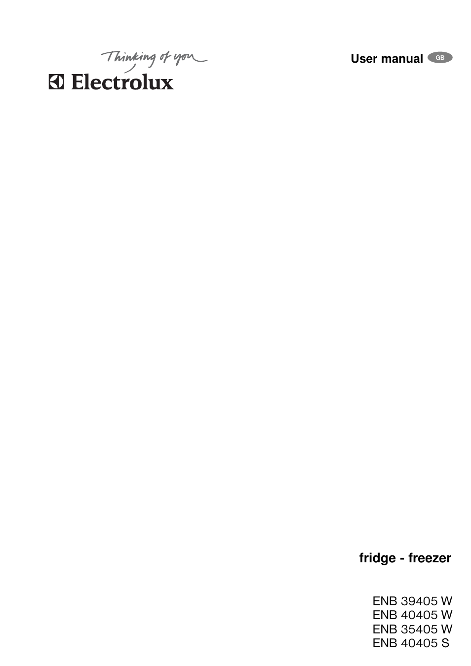 Electrolux ENB 40405 W User Manual | 40 pages