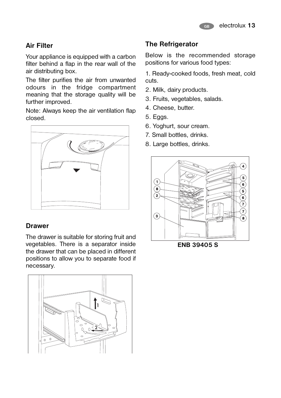 Electrolux ENB 40405 W User Manual | Page 13 / 40