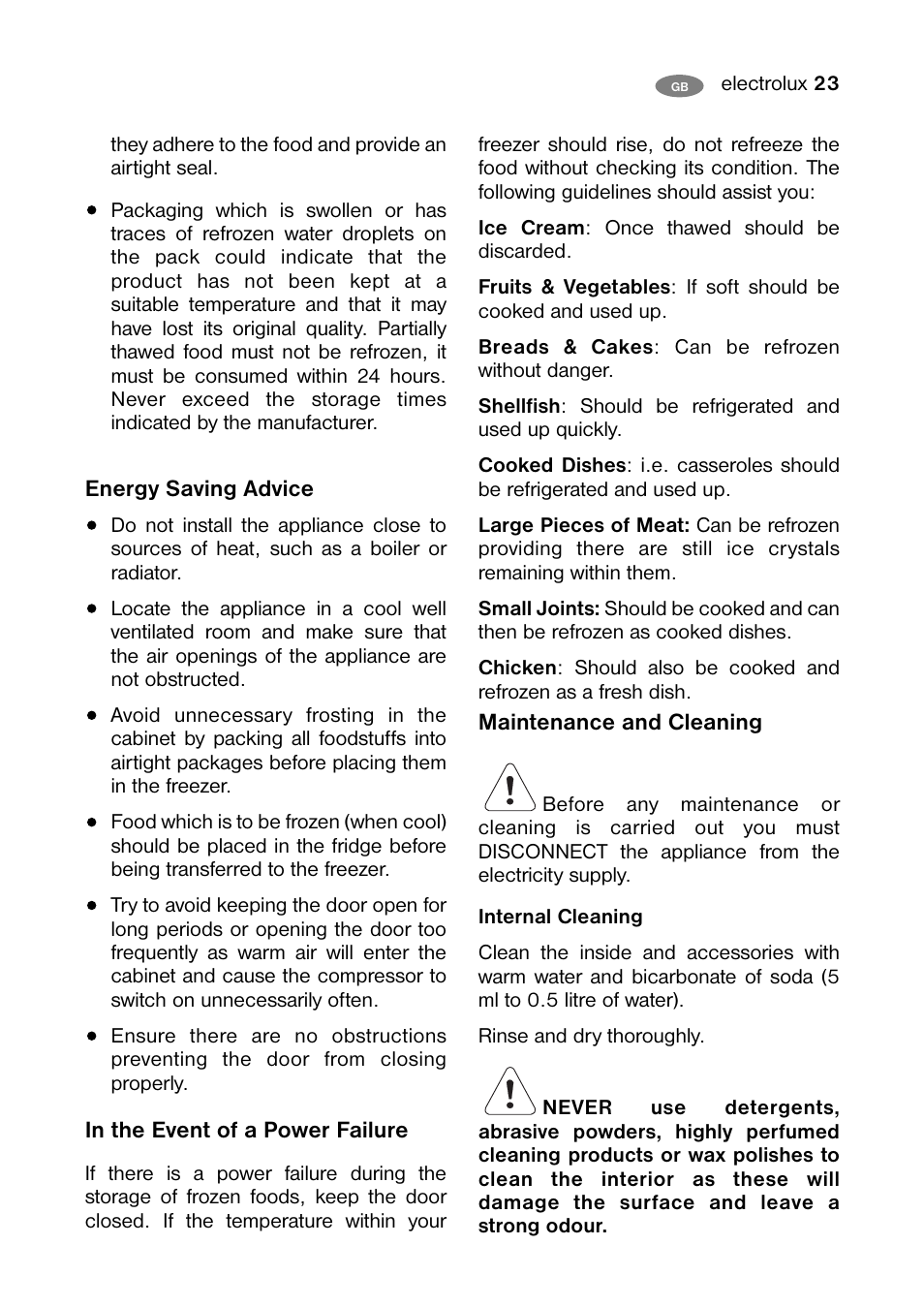 Electrolux ENB 40405 W User Manual | Page 23 / 40