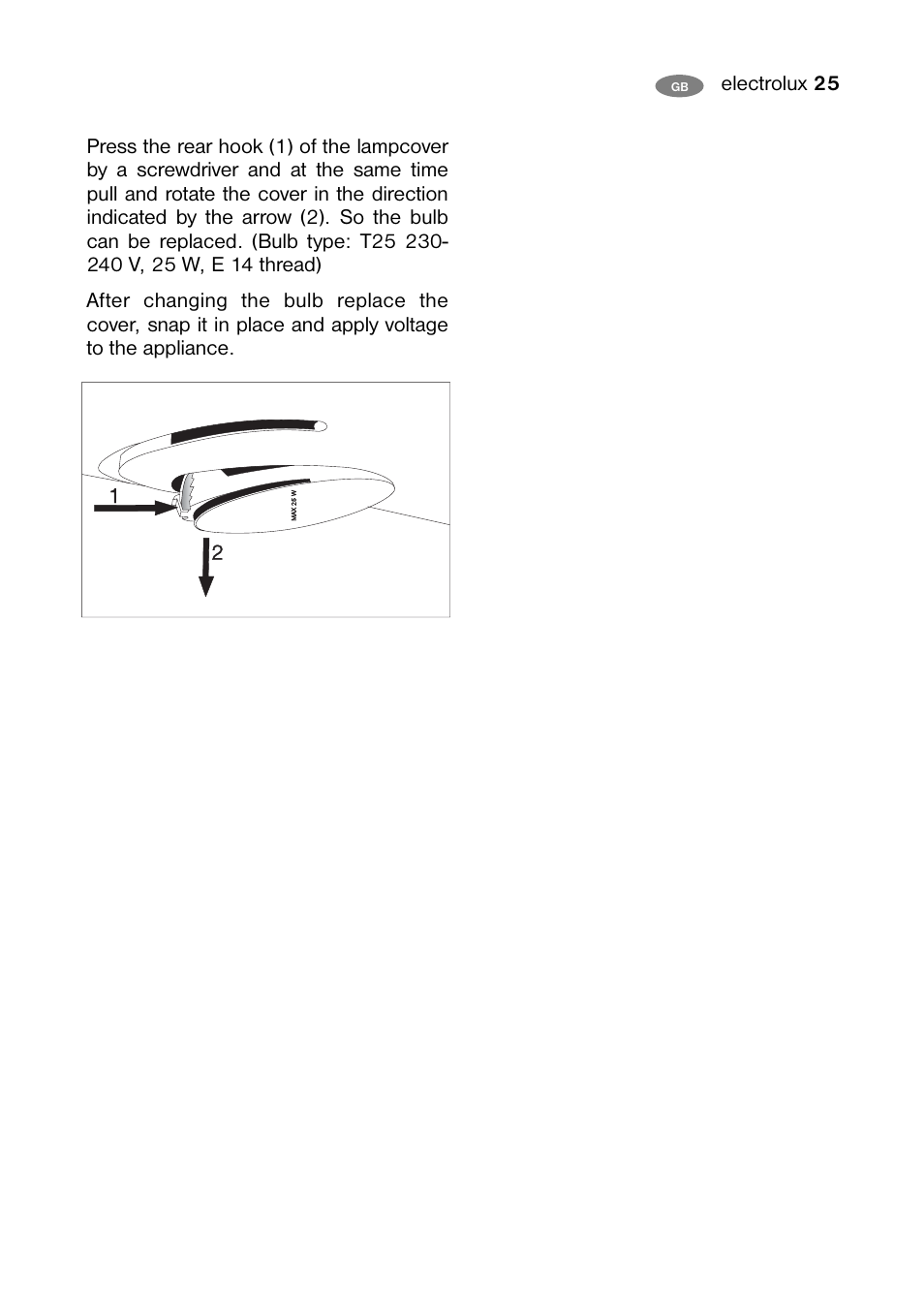 Electrolux ENB 40405 W User Manual | Page 25 / 40