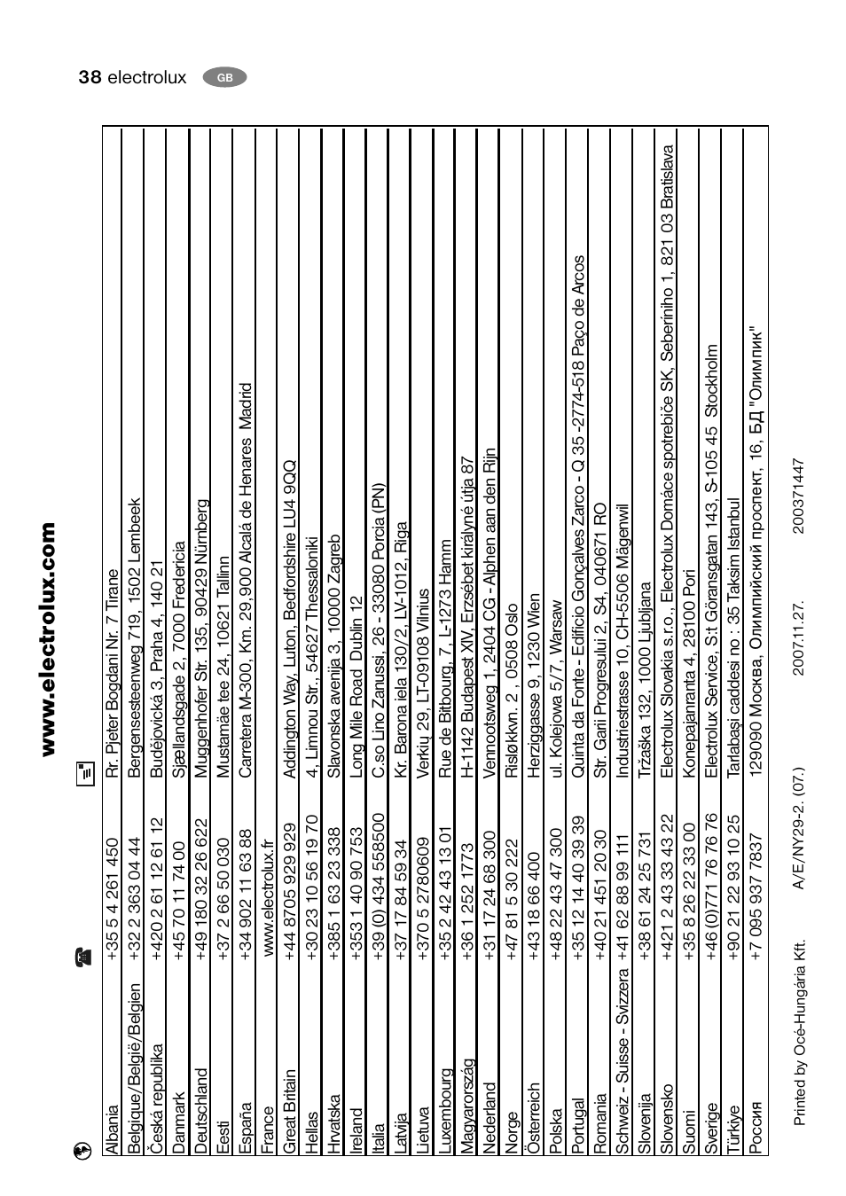 Electrolux ENB 40405 W User Manual | Page 38 / 40