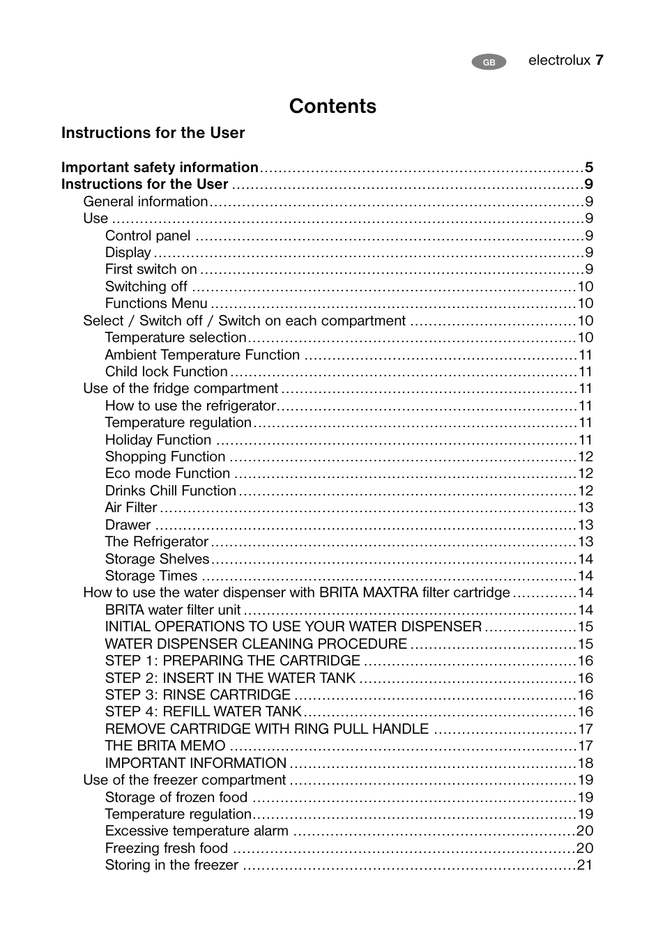 Electrolux ENB 40405 W User Manual | Page 7 / 40