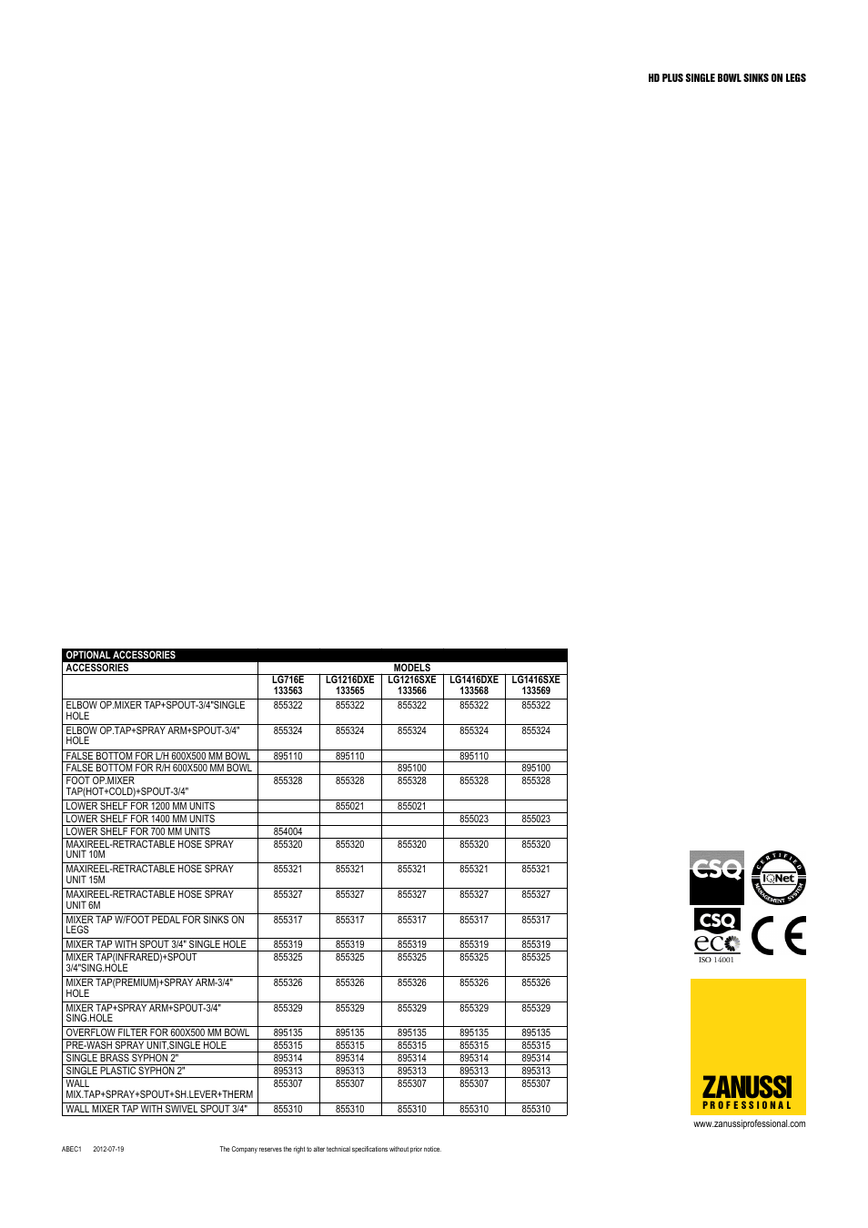 Zanussi | Electrolux 131449 User Manual | Page 2 / 7