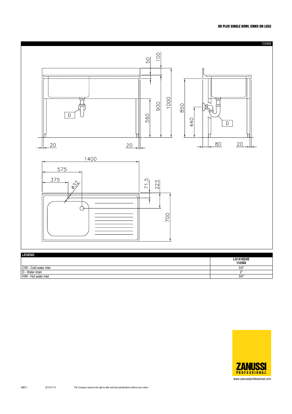 Zanussi | Electrolux 131449 User Manual | Page 6 / 7