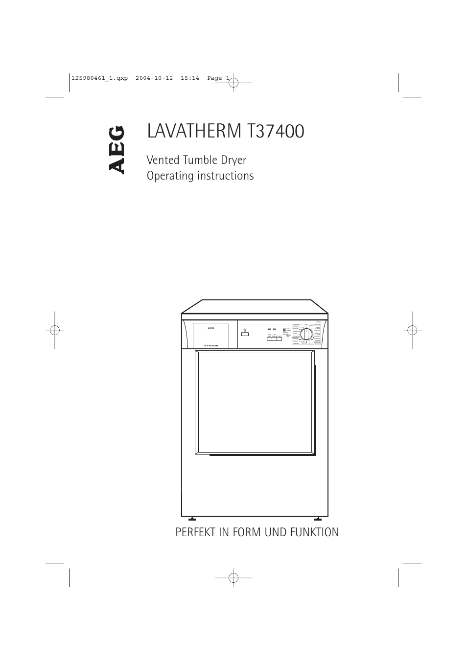 Electrolux T37400 User Manual | 28 pages