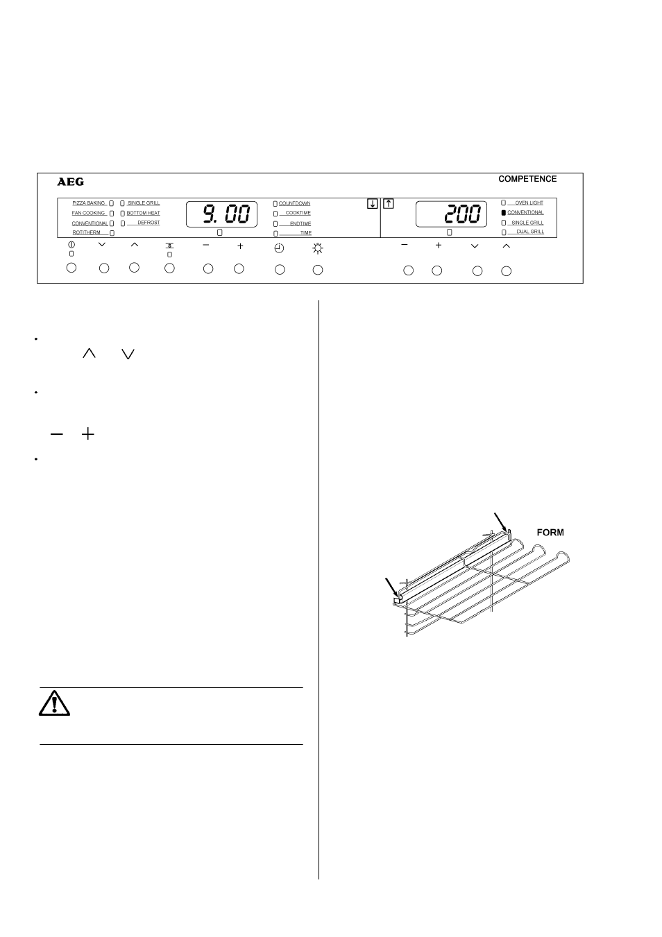 The second oven conventional setting | Electrolux D81005 User Manual | Page 30 / 56