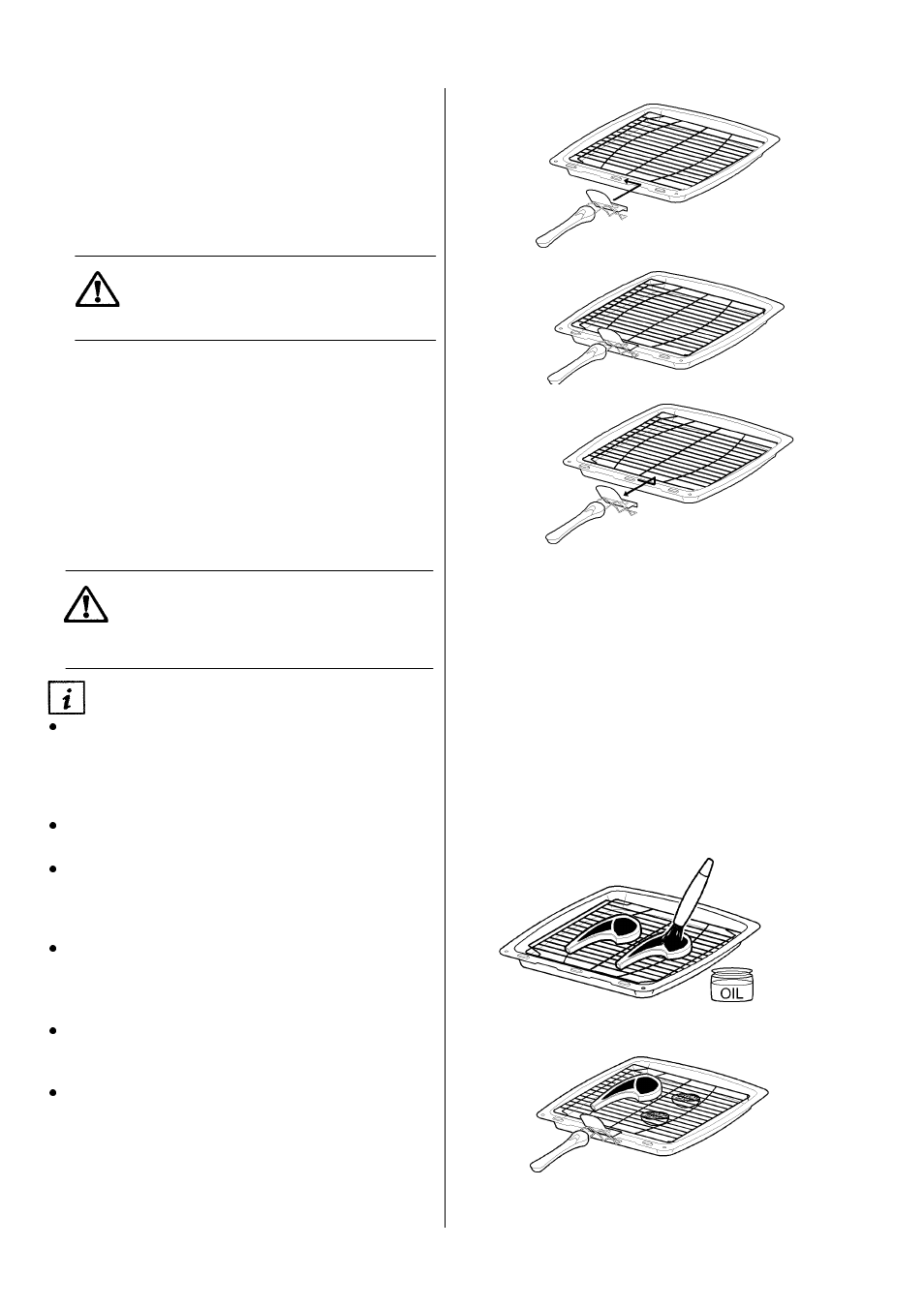 The grill pan and handle, Hints and tips | Electrolux D81005 User Manual | Page 34 / 56