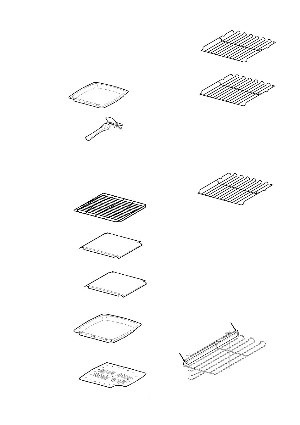 Grill and oven furniture, Telescopic runners | Electrolux D81005 User Manual | Page 6 / 56
