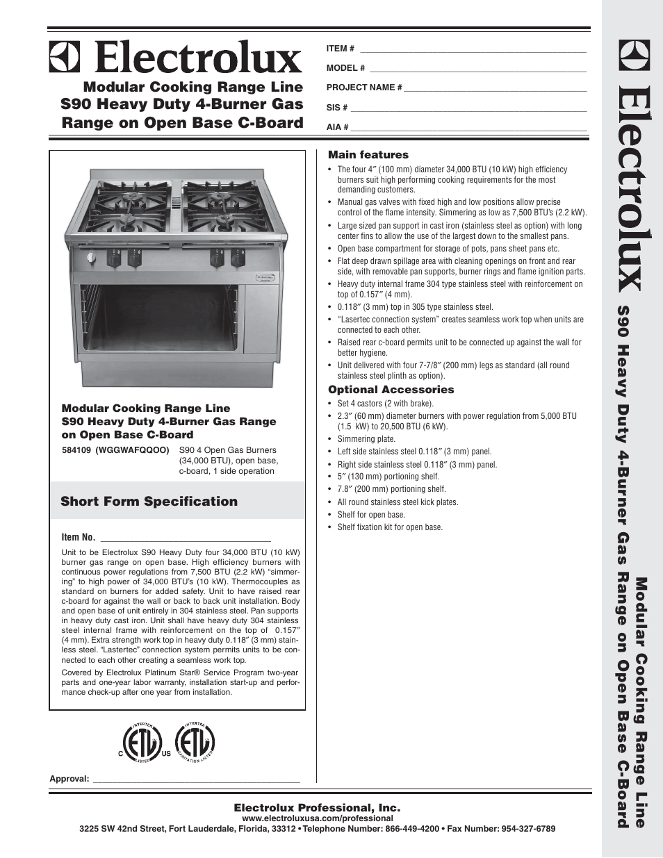 Electrolux WGGWAFQQOO User Manual | 2 pages