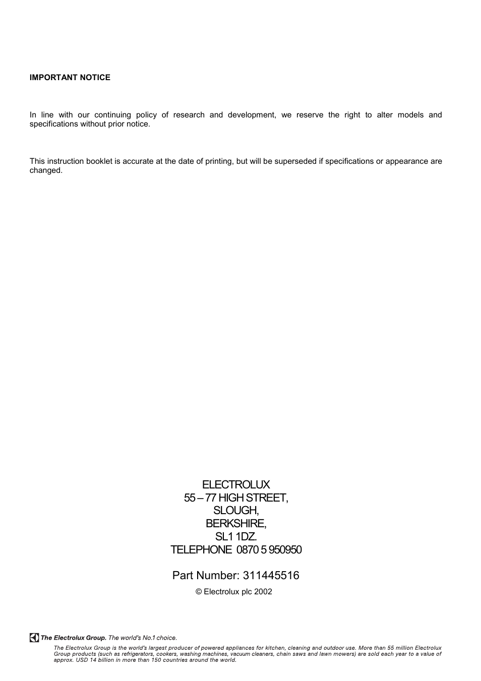 Electrolux EOD 984 User Manual | Page 40 / 40