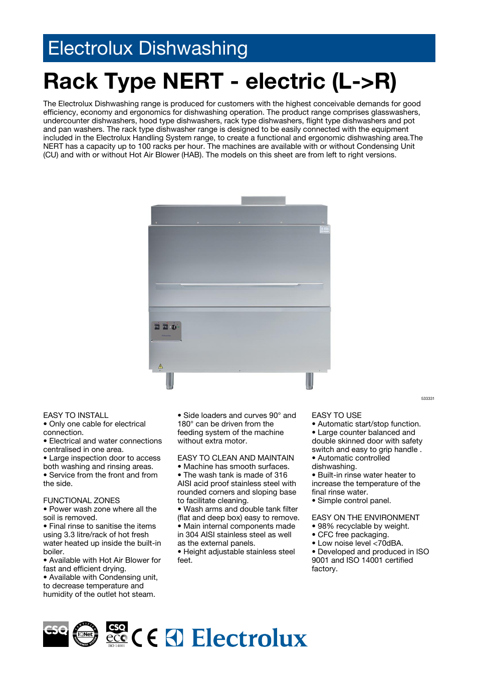 Electrolux 533315 User Manual | 3 pages