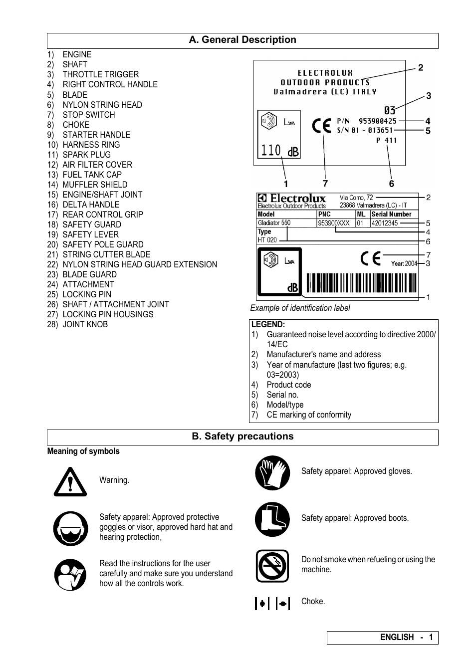 Electrolux 249654 User Manual | Page 4 / 14