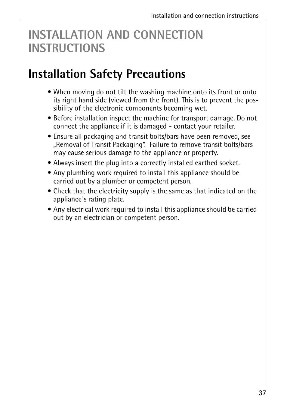 Electrolux 74335 User Manual | Page 37 / 52