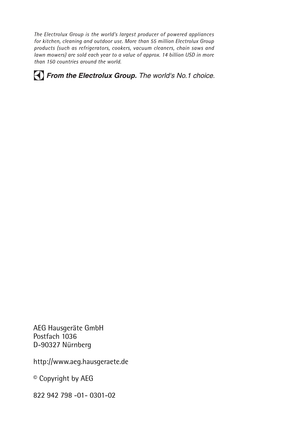 Electrolux 74335 User Manual | Page 52 / 52