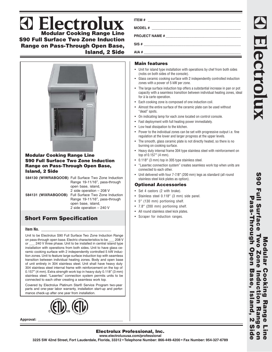 Electrolux WIWRABQOOB User Manual | 2 pages