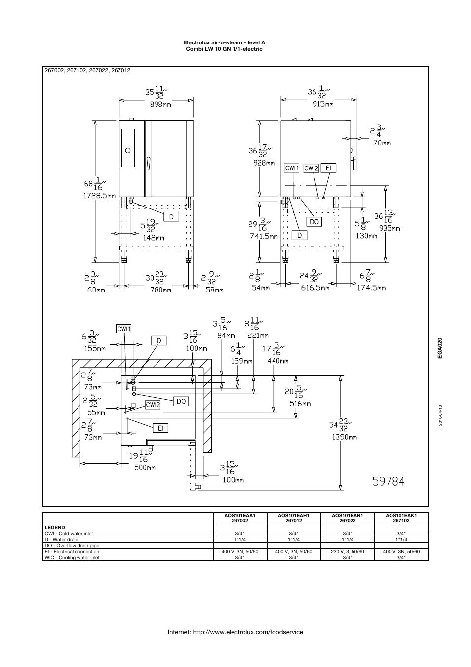 Electrolux COMBI LW 10 GN 1/1 User Manual | Page 4 / 4