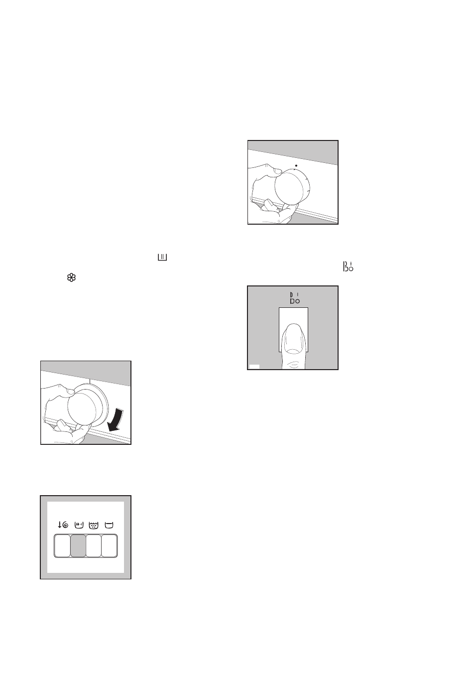 Load the laundry, Measure out the detergent and fabric softener, Select the required programme | Select the required option, Select the required time, Start the machine, At the end of the programme | Electrolux EW 1200 i User Manual | Page 11 / 32