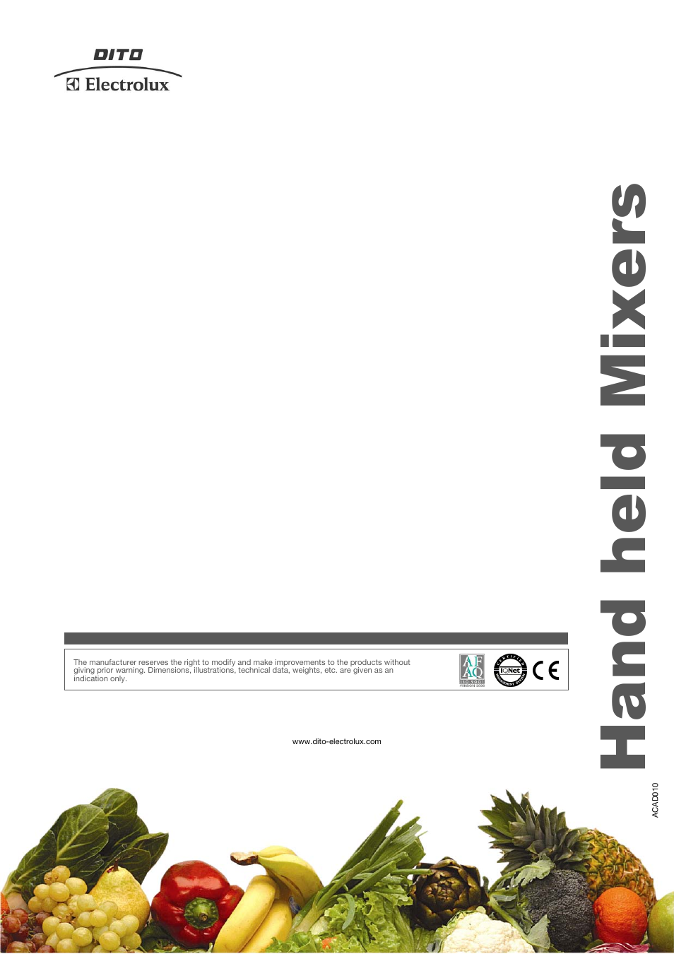 Hand held mixers | Electrolux Dito 601944 User Manual | Page 4 / 4