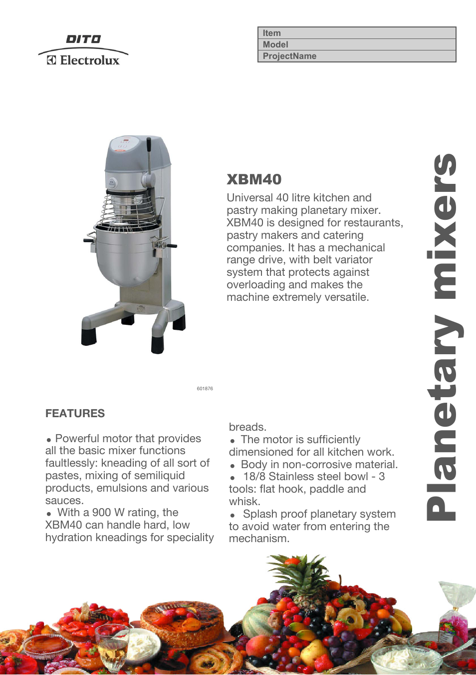 Electrolux XBMF40S5 User Manual | 4 pages