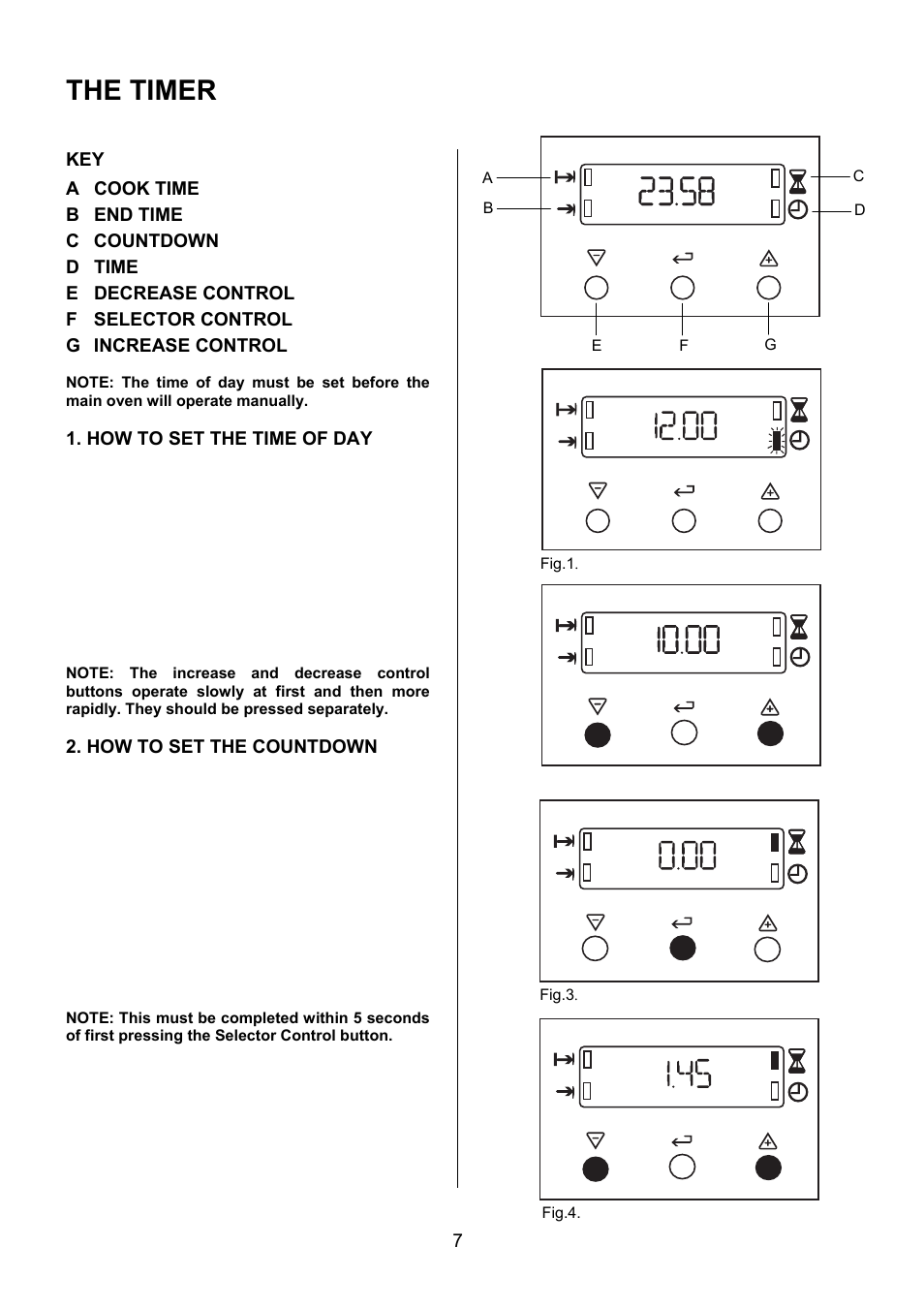 The timer | Electrolux EIKG6047 User Manual | Page 7 / 40