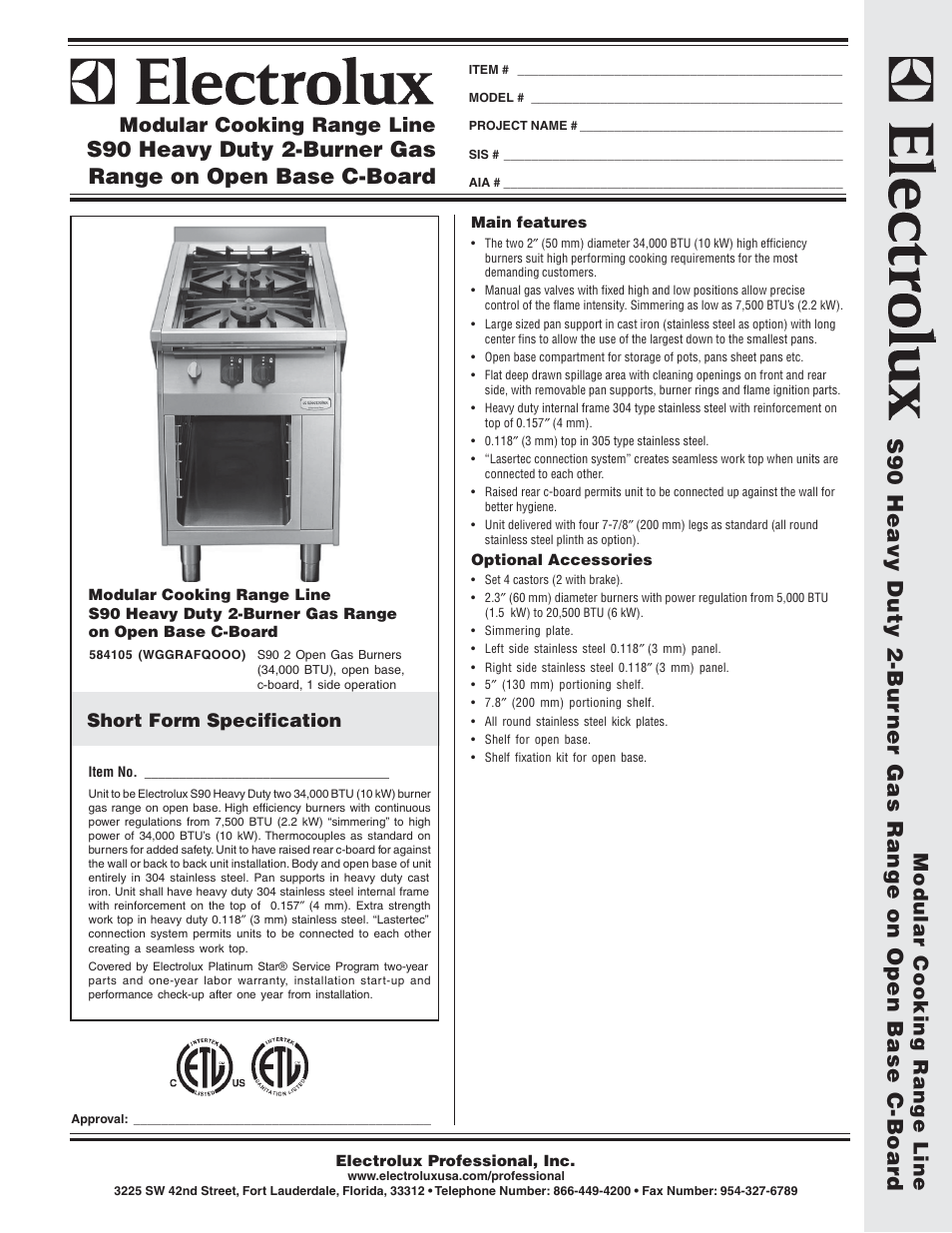 Electrolux WGGRAFQOOO User Manual | 2 pages