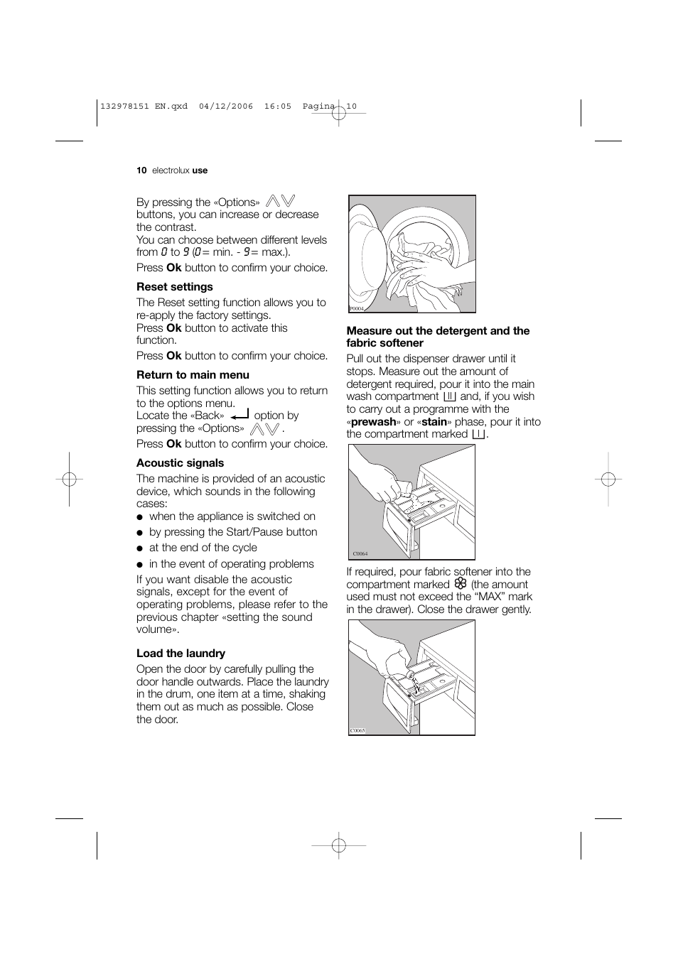 Electrolux EWF 14981 W User Manual | Page 10 / 48