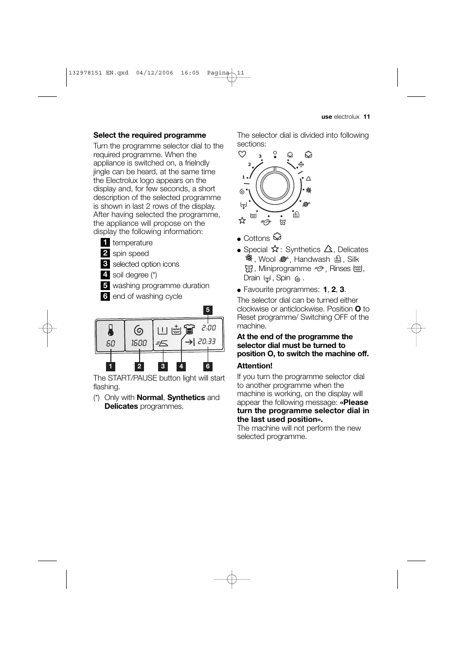 Electrolux EWF 14981 W User Manual | Page 11 / 48