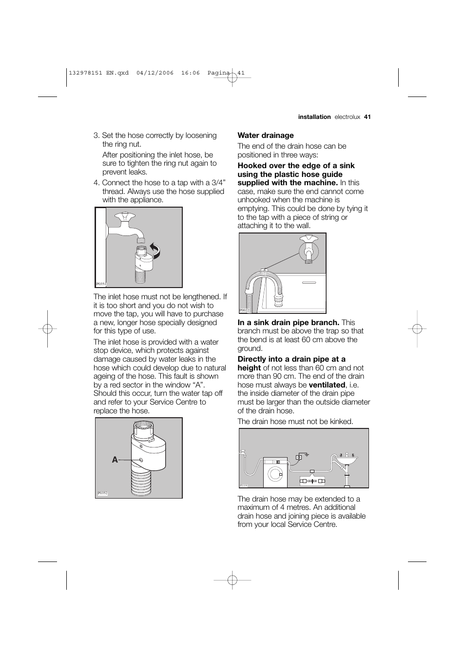 Electrolux EWF 14981 W User Manual | Page 41 / 48
