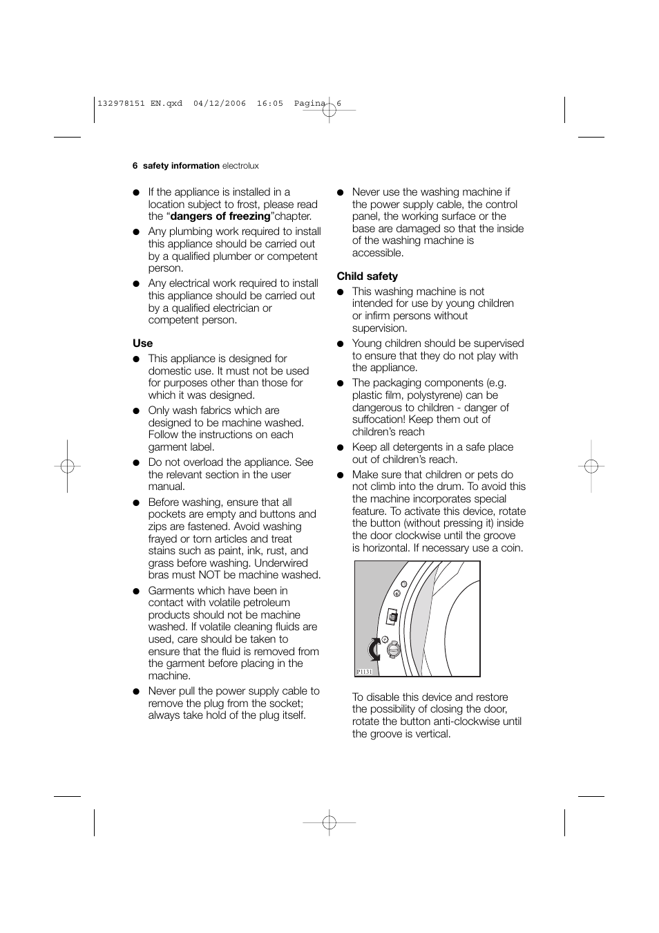 Electrolux EWF 14981 W User Manual | Page 6 / 48