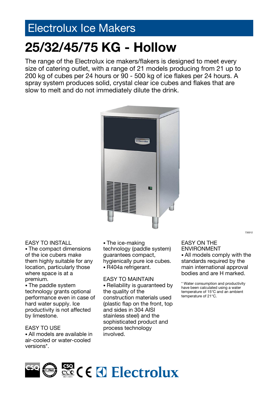 Electrolux IMF58A User Manual | 2 pages