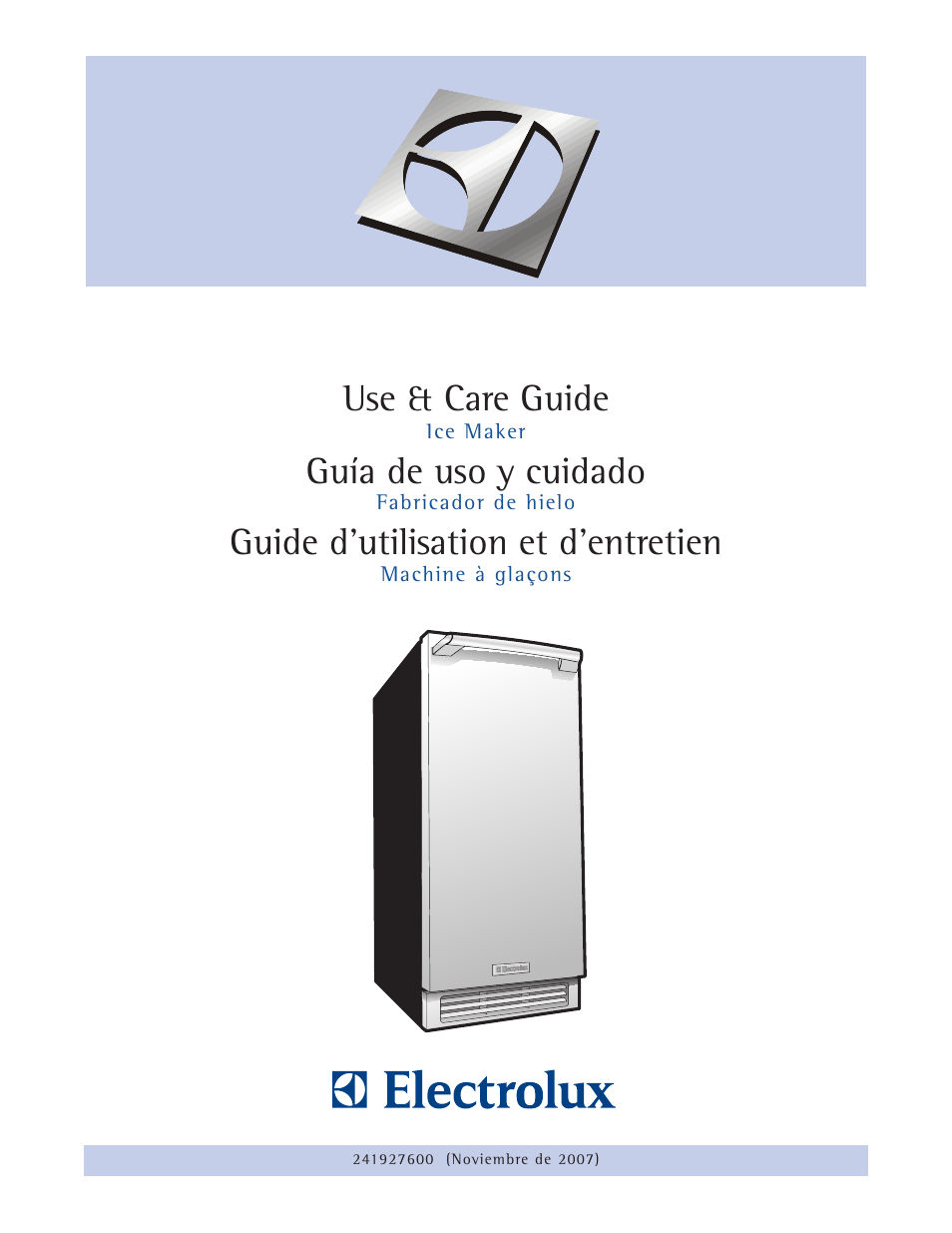 Use & care guide, Guía de uso y cuidado, Guide d’utilisation et d’entretien | Electrolux 15 User Manual | Page 23 / 68