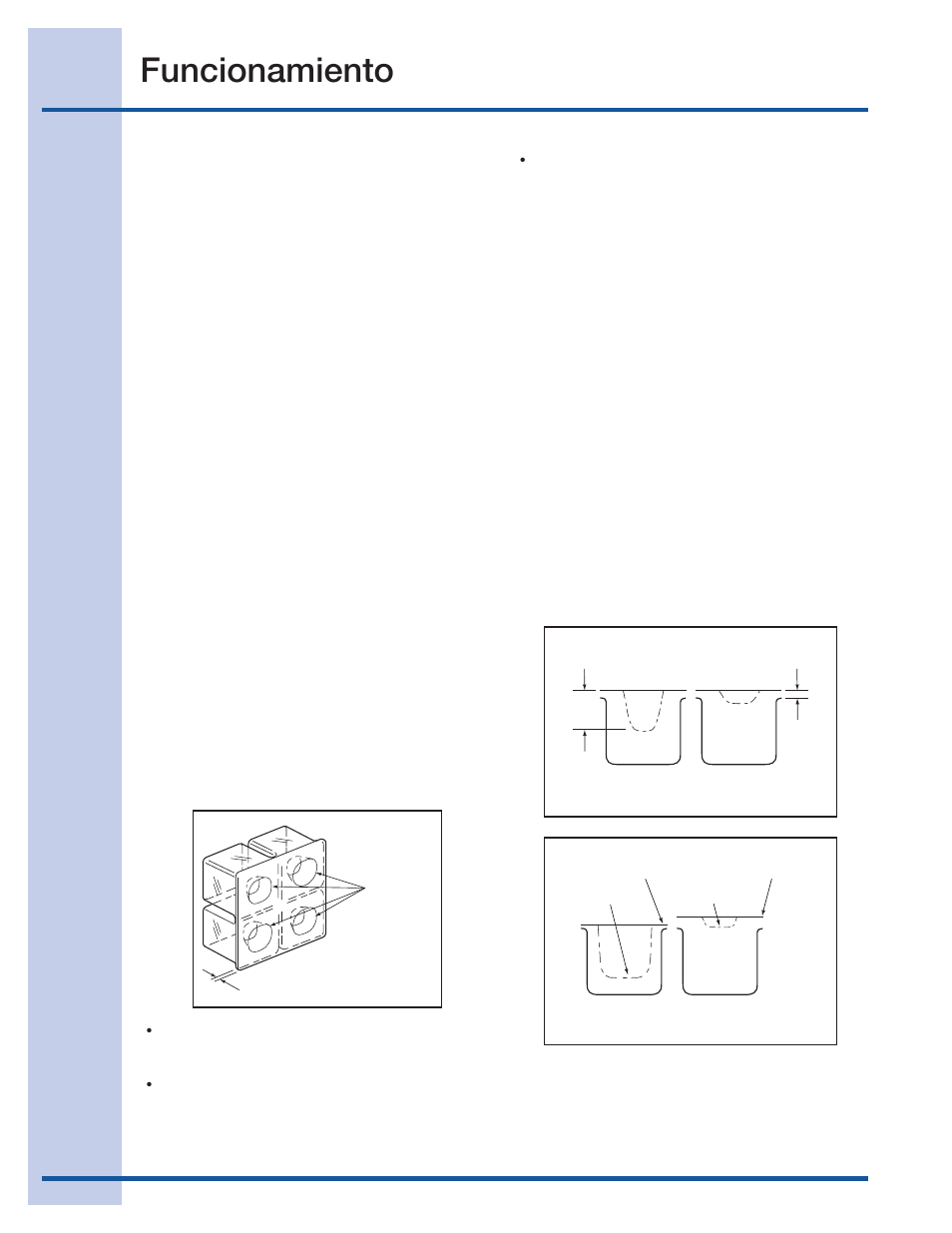 Funcionamiento, Funcionamiento normal, Cuidado y funcionamiento del distribuidor de hielo | Grosor de los cubitos de hielo | Electrolux 15 User Manual | Page 36 / 68