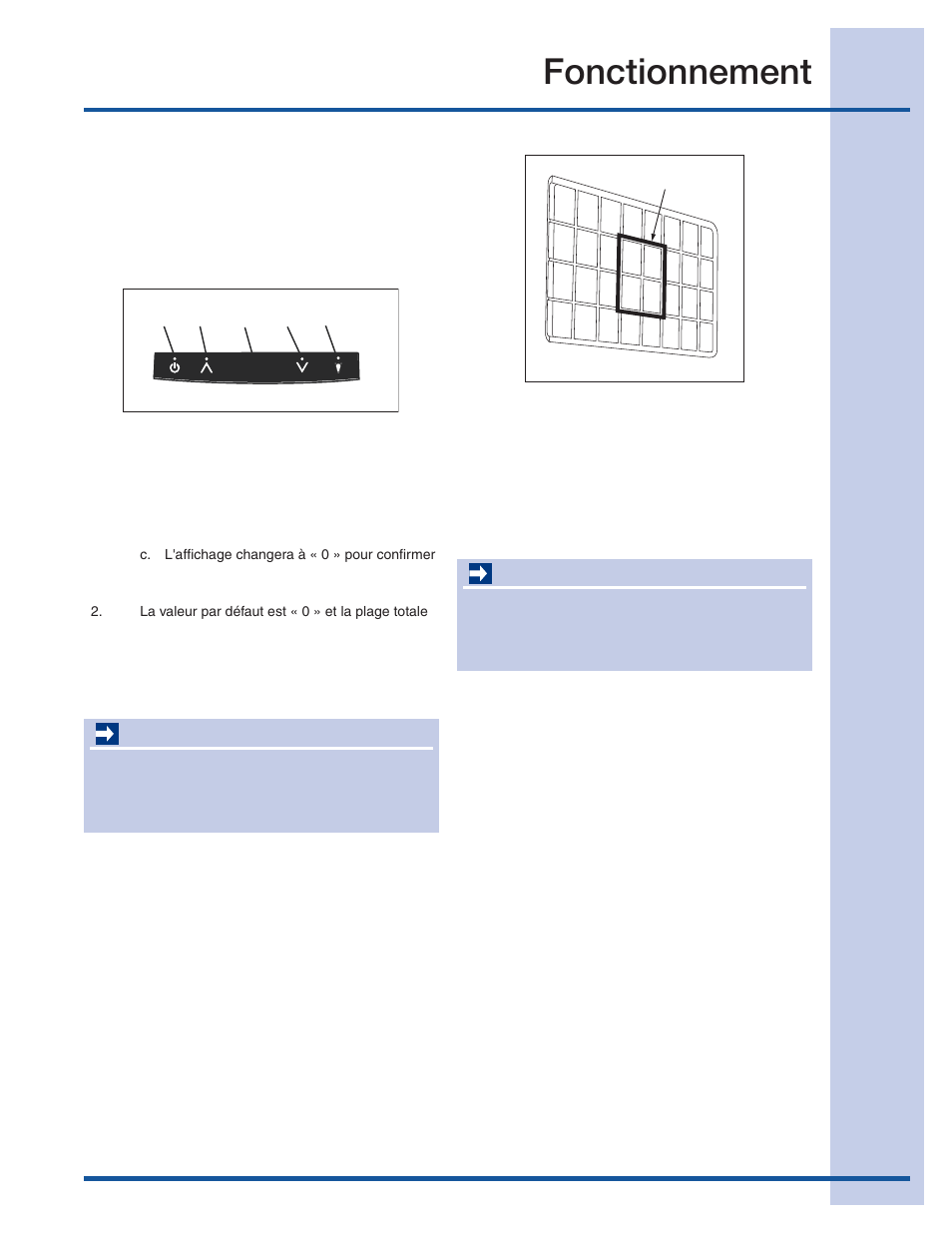 Fonctionnement, Réglage de l'épaisseur des glaçons, Important | Pompe d'évacuation | Electrolux 15 User Manual | Page 59 / 68