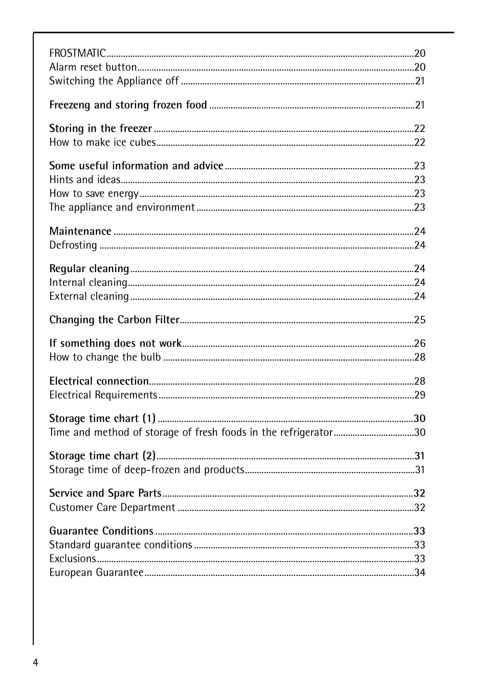 Electrolux U29348 S 75400 KG User Manual | Page 4 / 36