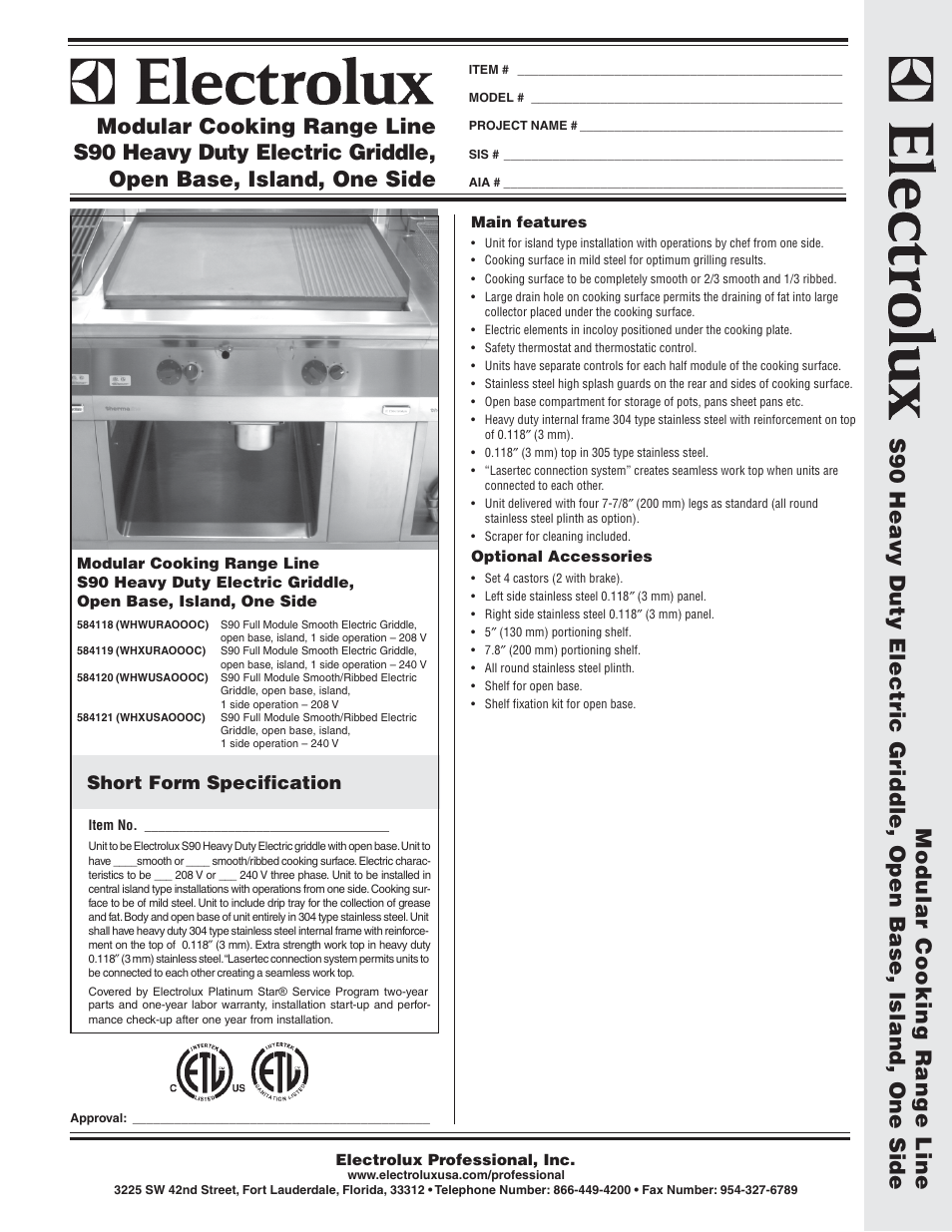 Electrolux 584120 User Manual | 2 pages