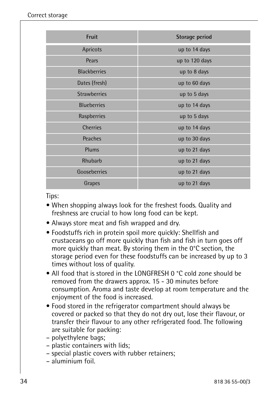 Electrolux 86378-KG User Manual | Page 34 / 48