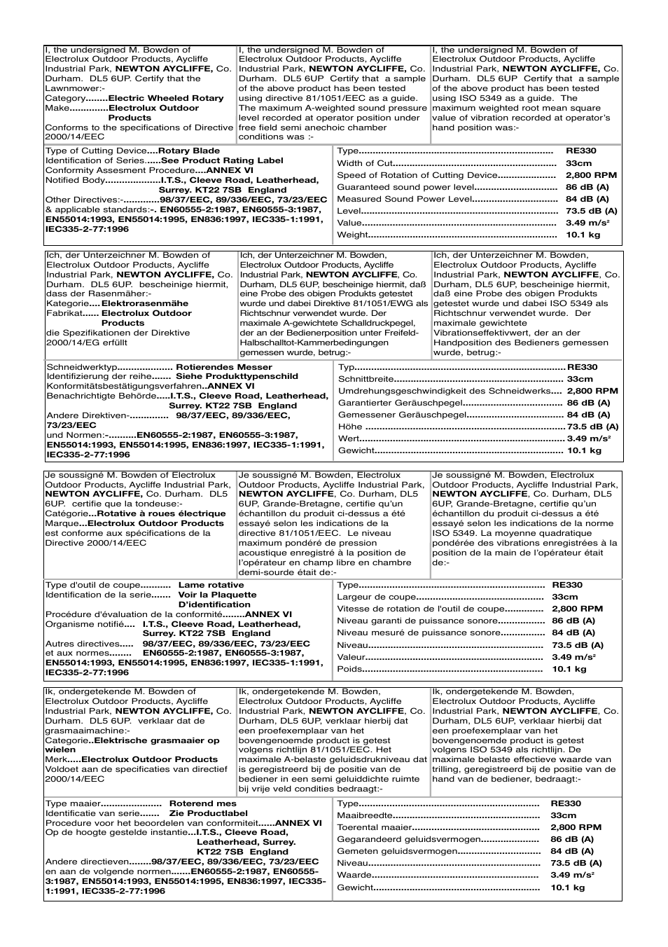 Electrolux 96477940100 User Manual | Page 10 / 13