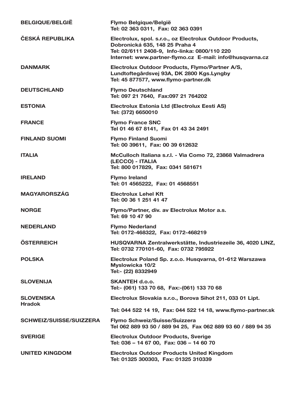 Electrolux 96477940100 User Manual | Page 12 / 13