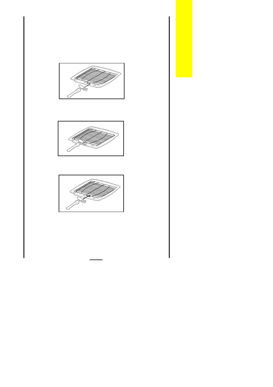 The grill pan and handle | Electrolux CSIG 316 User Manual | Page 9 / 40