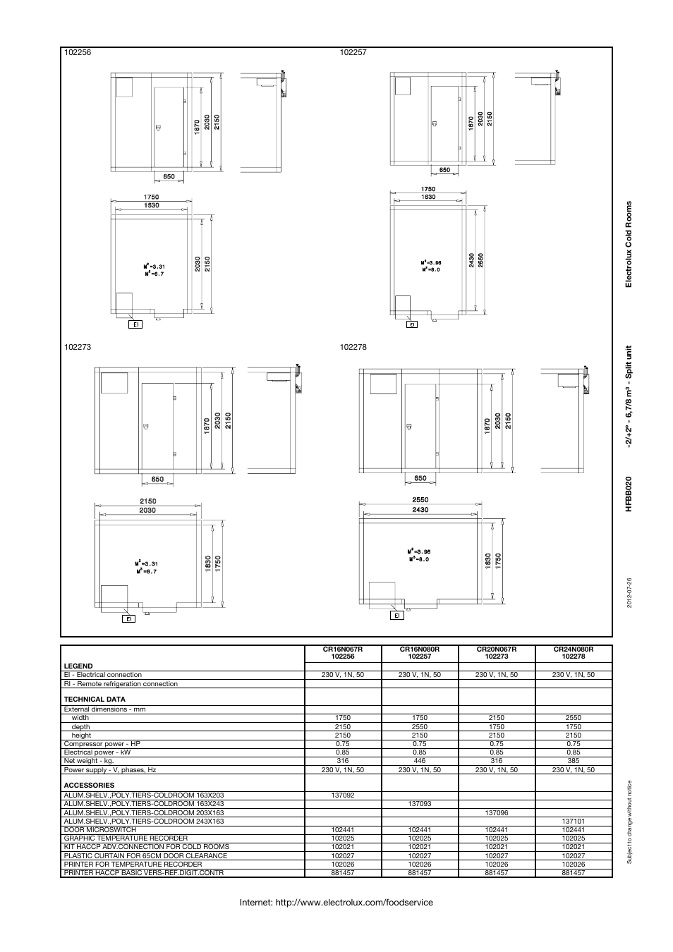 Electrolux 102278 User Manual | Page 2 / 2