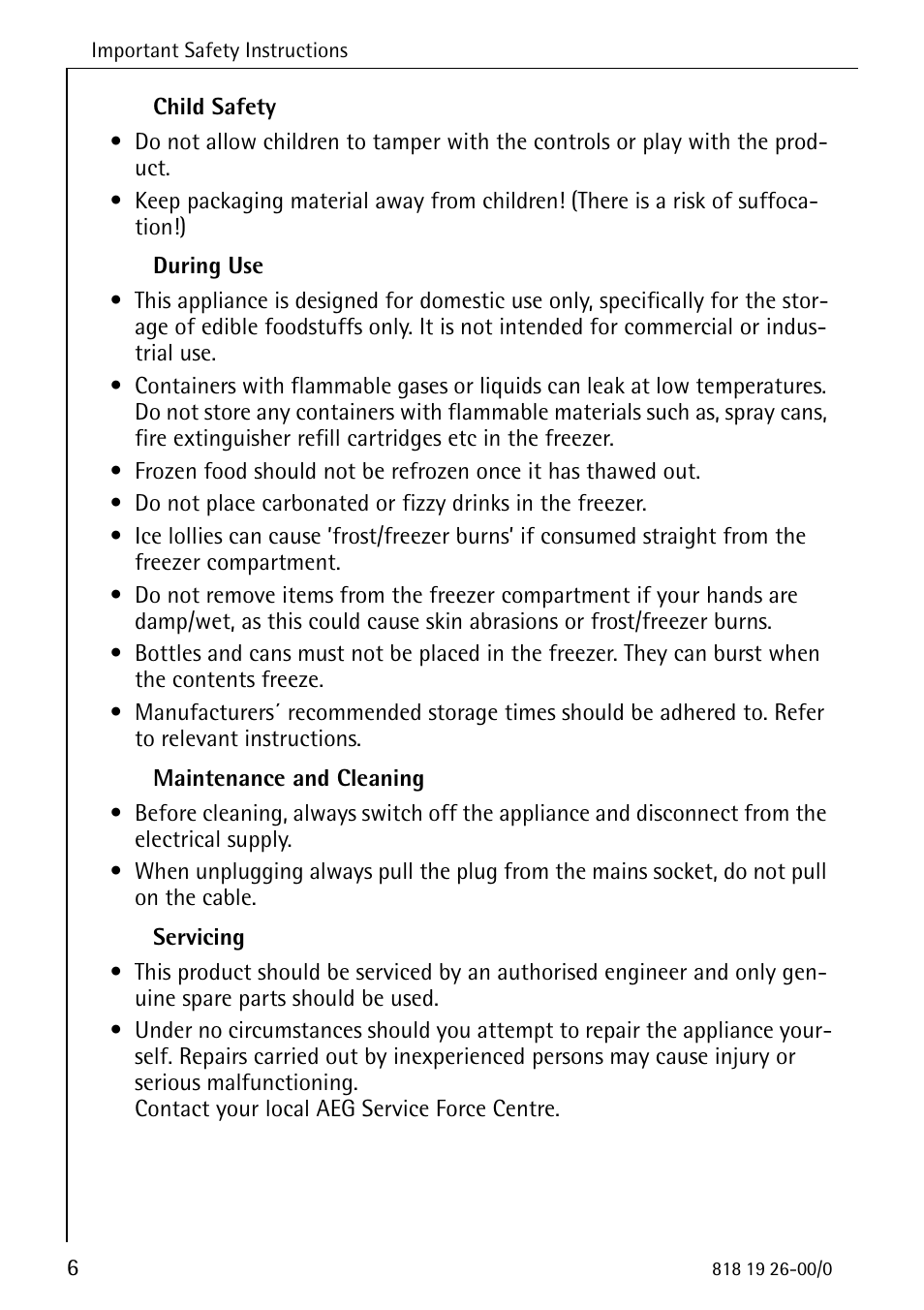 Electrolux ARCTIS User Manual | Page 6 / 32