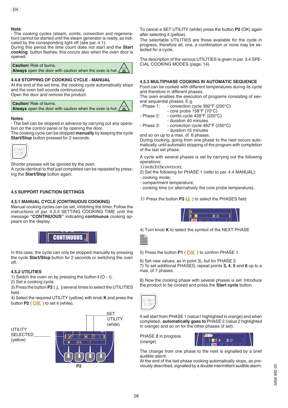 Continuous | Electrolux Air-O-Speed AOW101E User Manual | Page 28 / 34