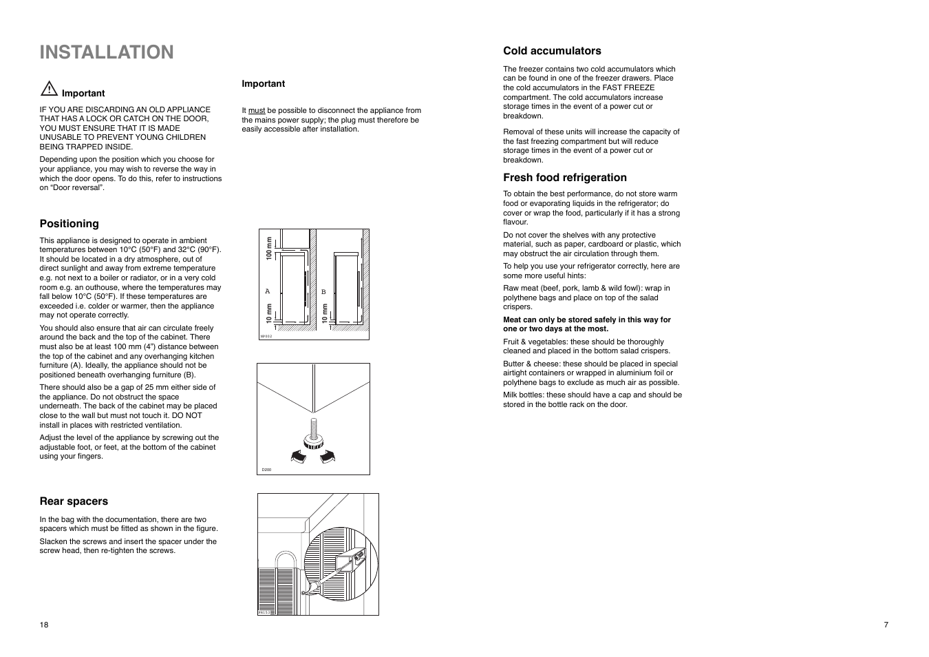 Installation | Electrolux ER 7628 B User Manual | Page 18 / 24