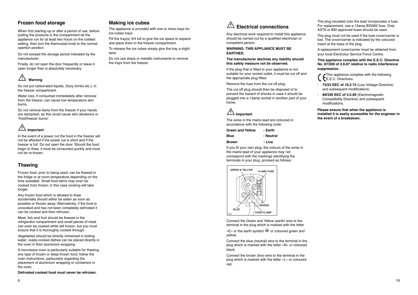 Electrolux ER 7628 B User Manual | Page 19 / 24