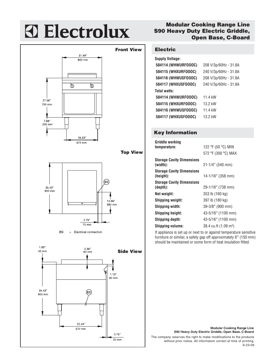 Electrolux WHXUSFOOOC User Manual | Page 2 / 2