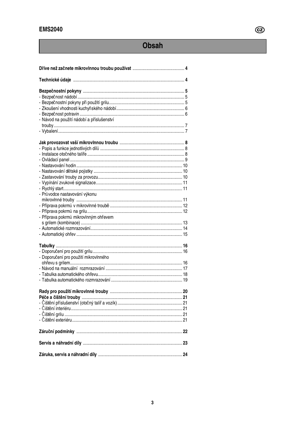 Electrolux EMS2040 User Manual | Page 67 / 191