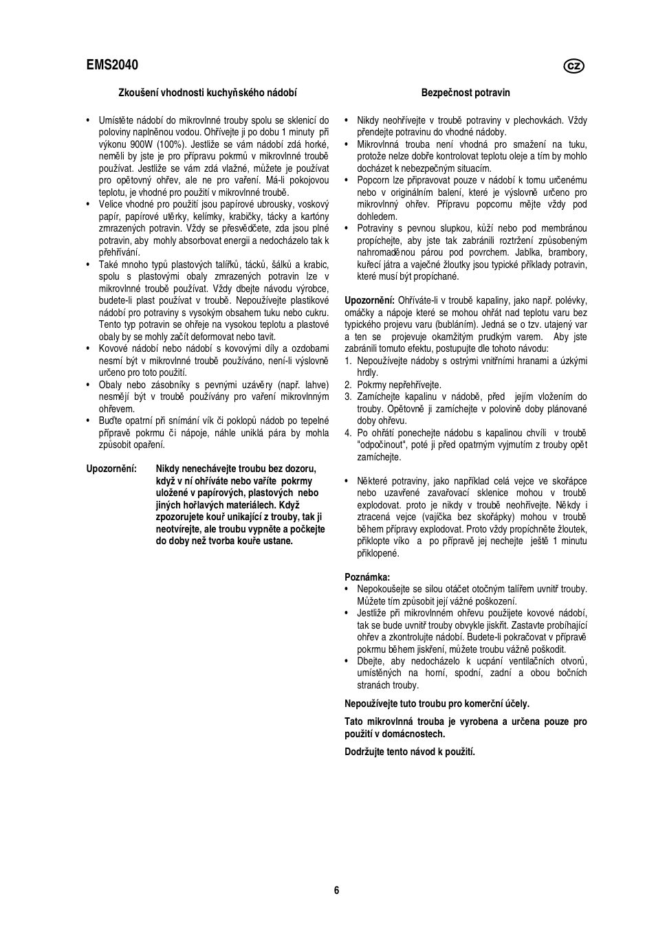 Ems2040 | Electrolux EMS2040 User Manual | Page 70 / 191