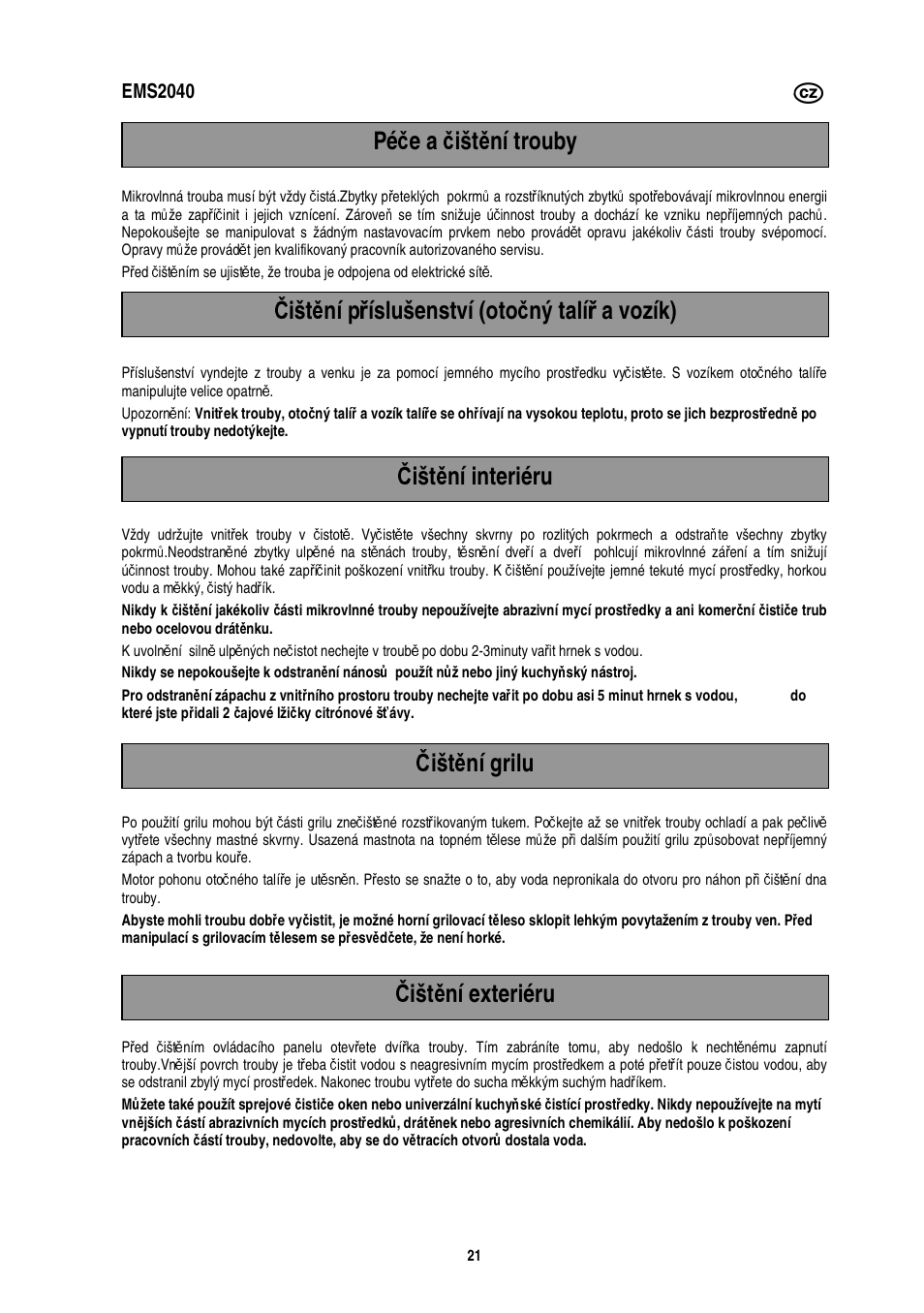 Electrolux EMS2040 User Manual | Page 85 / 191