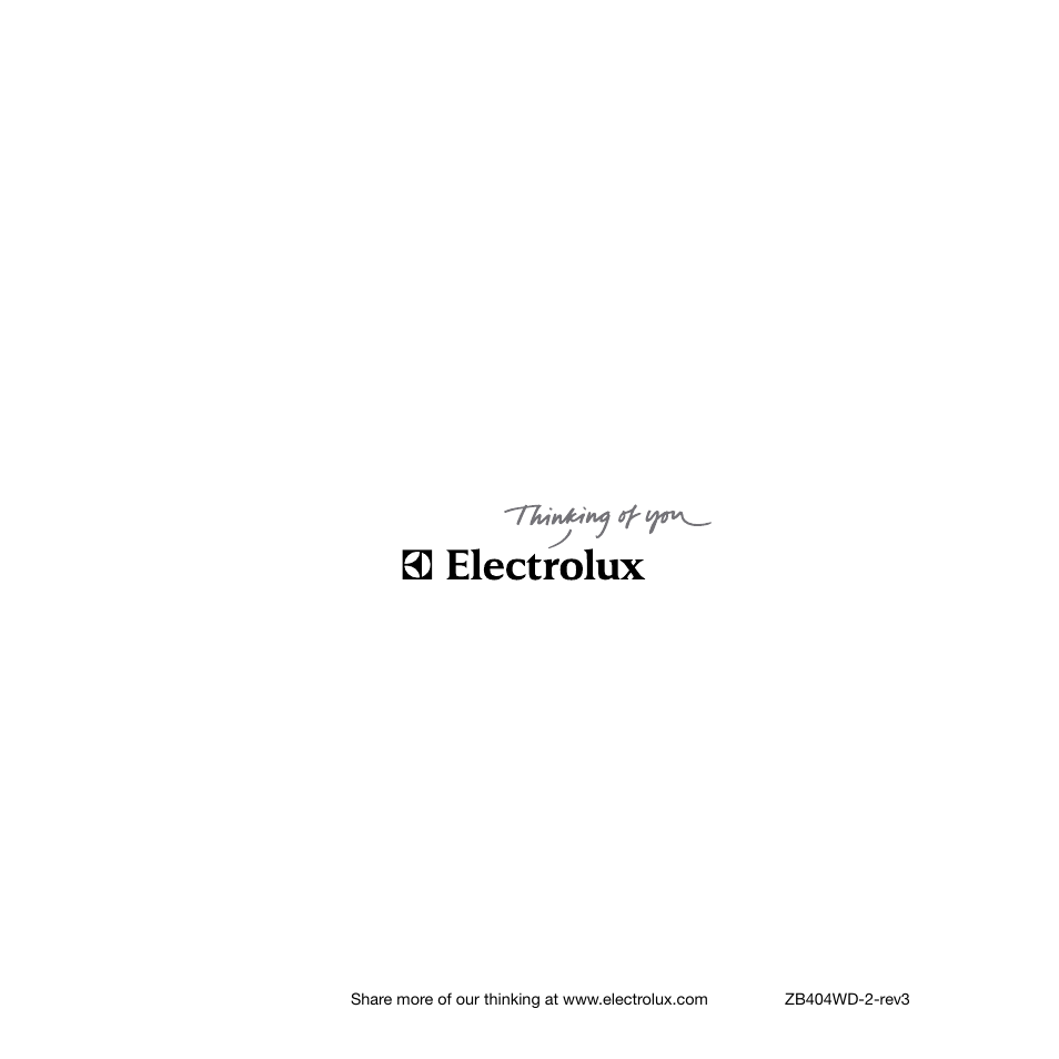 Electrolux Rapido ZB404WD User Manual | Page 13 / 13