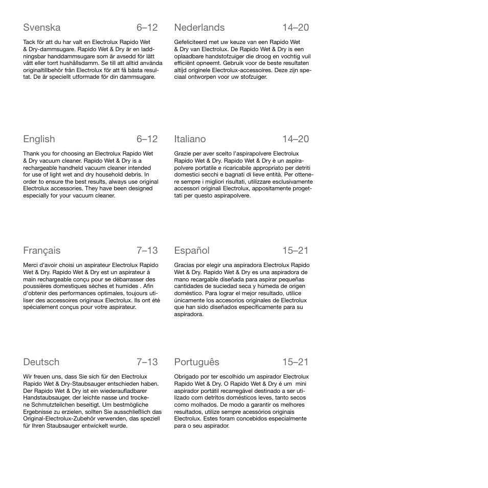 Electrolux Rapido ZB404WD User Manual | Page 3 / 13